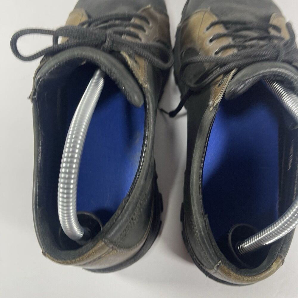 Keen Men's Low Hiking Walking Shoes - Black/Olive Leather - Size 9.5 - Picture 7 of 15